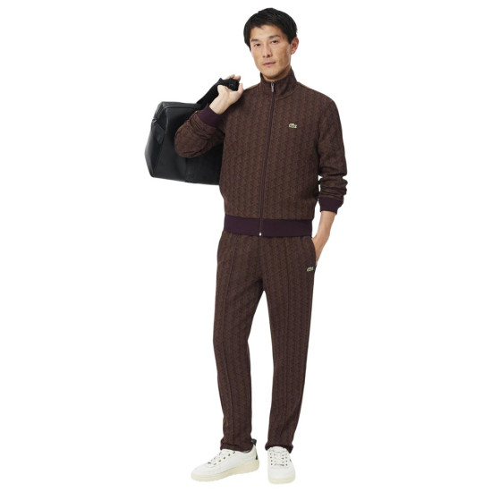 Lacoste Ανδρικό παντελόνι φόρμας Paris Jacquard Monogram Track Pants